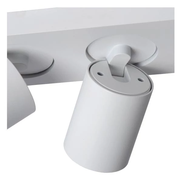 Lucide NIGEL - Spot plafond - LED Dim to warm - GU10 - 3x5W 2200K/3000K - Blanc - DETAIL 4